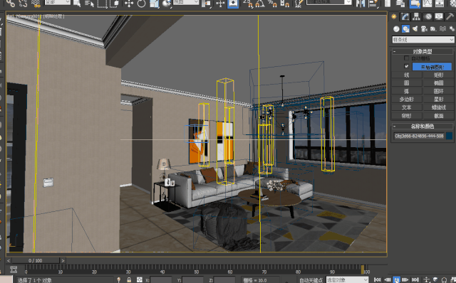 3DMax室內(nèi)漫游效果