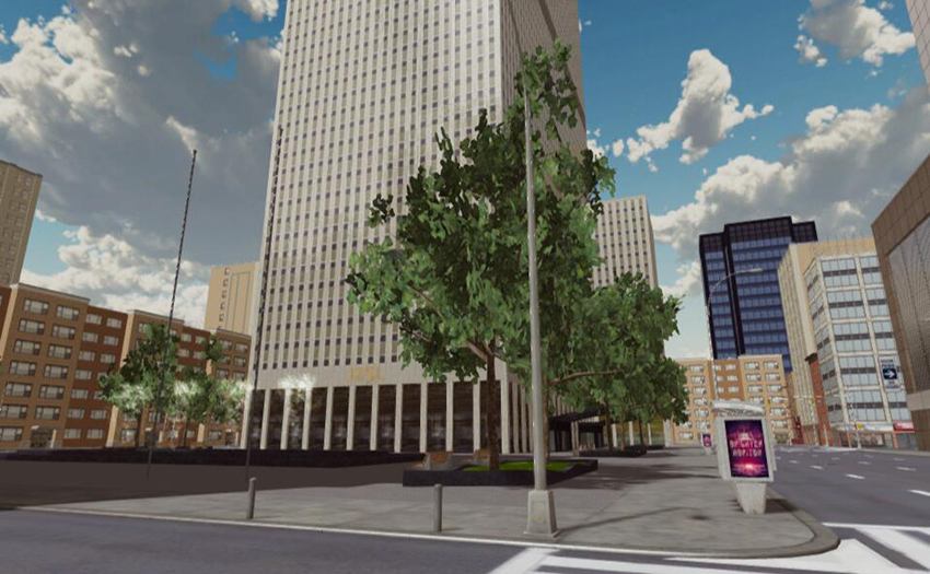 WebGL城市漫游場景